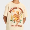 Boys' Toy Story Sheriff Woody Short Sleeve Graphic T-Shirt - Light Brown - 2 of 4