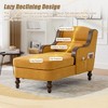 MOONMISS Chenille Single Sofa Bed with Wide Seat,Upholstered Lazy Sleeper Armchair,Reading Couch Set for Living Room,Bedroom - 4 of 4