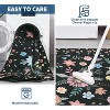 Floral Rug, Washable Low-Pile Rug for Kitchen & Hallway, Easy-Clean Non-Slip Mat to Enhance Comfort in Bedroom - 4 of 4