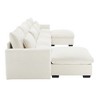 157.5" Corduroy Cloud U-Shaped Modular Sectional Sofa with Deep Seat & 2 Storage Ottomans - 2 of 4
