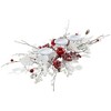 Northlight Berries and Snowflakes Christmas Pillar Candle Holder - 24" - Red and White - 3 of 4