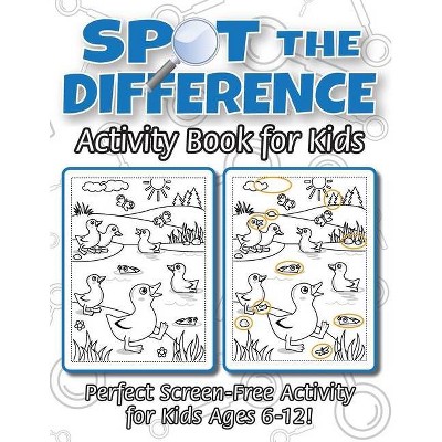 Spot the Difference Activity Book for Kids - Large Print (Paperback)