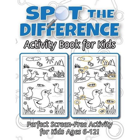 Spot The Difference Activity Book For Kids Large Print Paperback Target