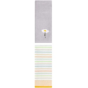 REGALWOVEN Cotton Decorative Hand Towel Set for Bathroom 13" x 30"/13" x 27" 2 Pcs - 1 of 4