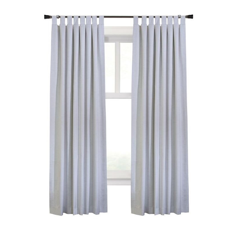 Commonwealth Ventura Tab Top Dressing Window Curtain Panel Pair - White, 1 of 4