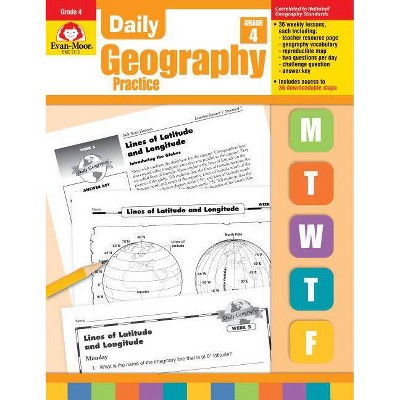 Daily Geography Practice Grade 4 - by  Evan-Moor Educational Publishers (Paperback)