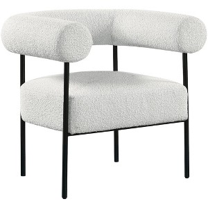 Meridian Furniture,Blake Boucle Fabric Accent Chair - 1 of 4