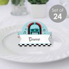 Big Dot of Happiness 50’s Sock Hop - 1950s Rock N Roll Party Tent Buffet Card - Table Setting Name Place Cards - Set of 24 - 2 of 4