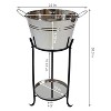  GRIRIW 1pc Bar Ice Metal Ice Bucket Mini Freezer Trash Can with  Lid Drink Chiller Drink Tub Portable Fridge Large Ice Bucket Drink Buckets  Ice Container Ice Cube Electric Cooling Bucket