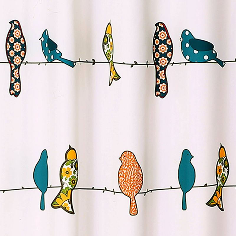 Rowley Birds Shower Curtain - Lush Décor, 4 of 9