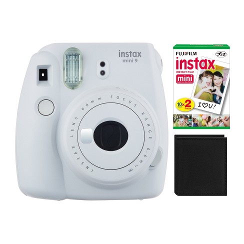 Fujifilm Instax Mini 9 Instant Camera (smokey White) With Film Pack Bundle  : Target