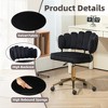 TiramisuBest Modern Cute Computer Chair,Velvet Home Office Desk Chair,Height Adjustable Swivel Task Chair - 3 of 4