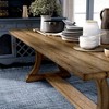 Shelia Solid Pine Wood Dining Table Rustic Pine - HOMES: Inside + Out: Sturdy Trestle Design, Seats 8 - image 3 of 4