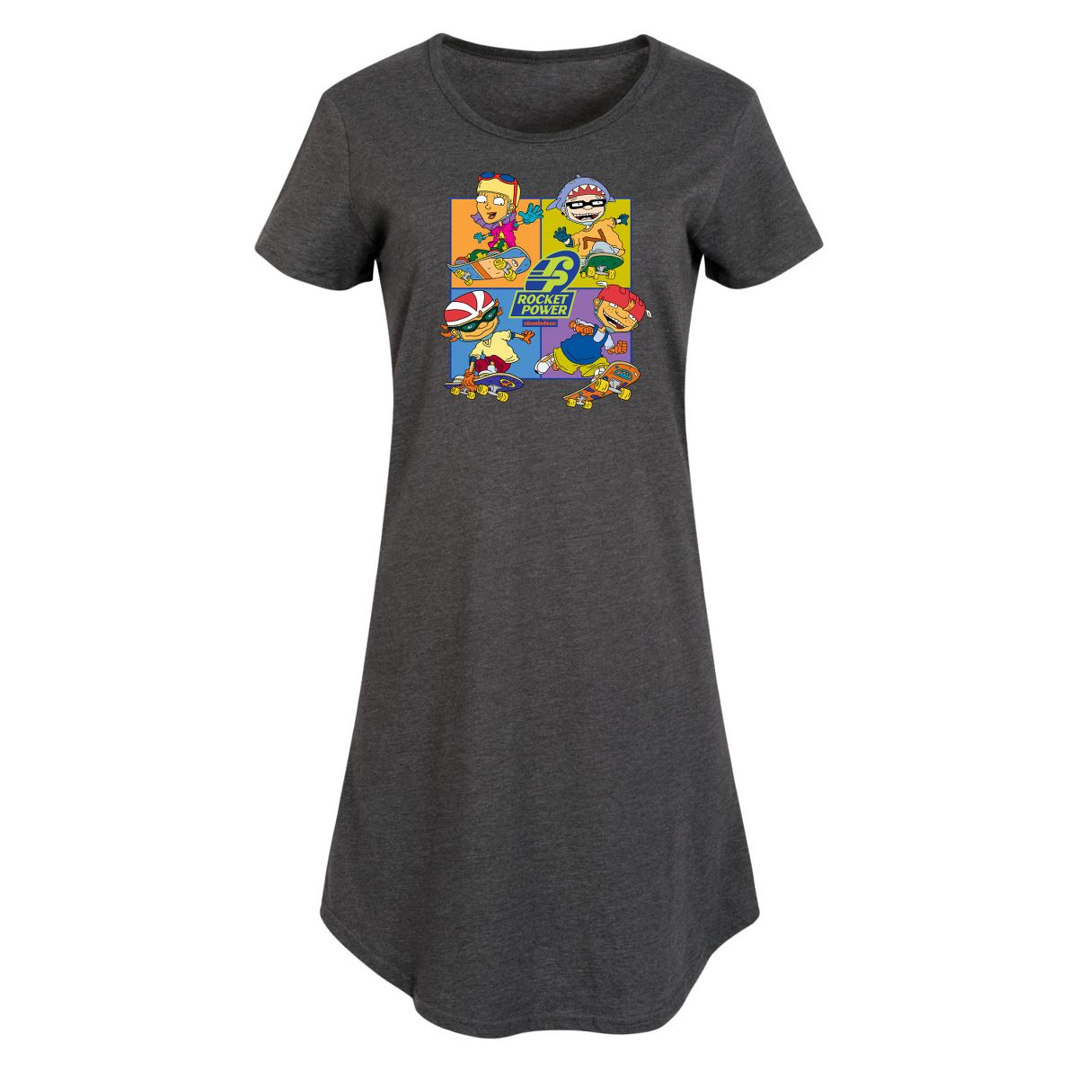 Women's - Rocket Power - Skate Life Graphic T-shirt Dress - thumbnail 5