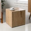 JONATHAN Y Felix 15" Contemporary Natural Marble Handmade Cube End Table - 2 of 4