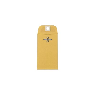 LUX #3 Coin Clasp Envelope 250/Pack 32lb. Brown Kraft (WS-5472-250)