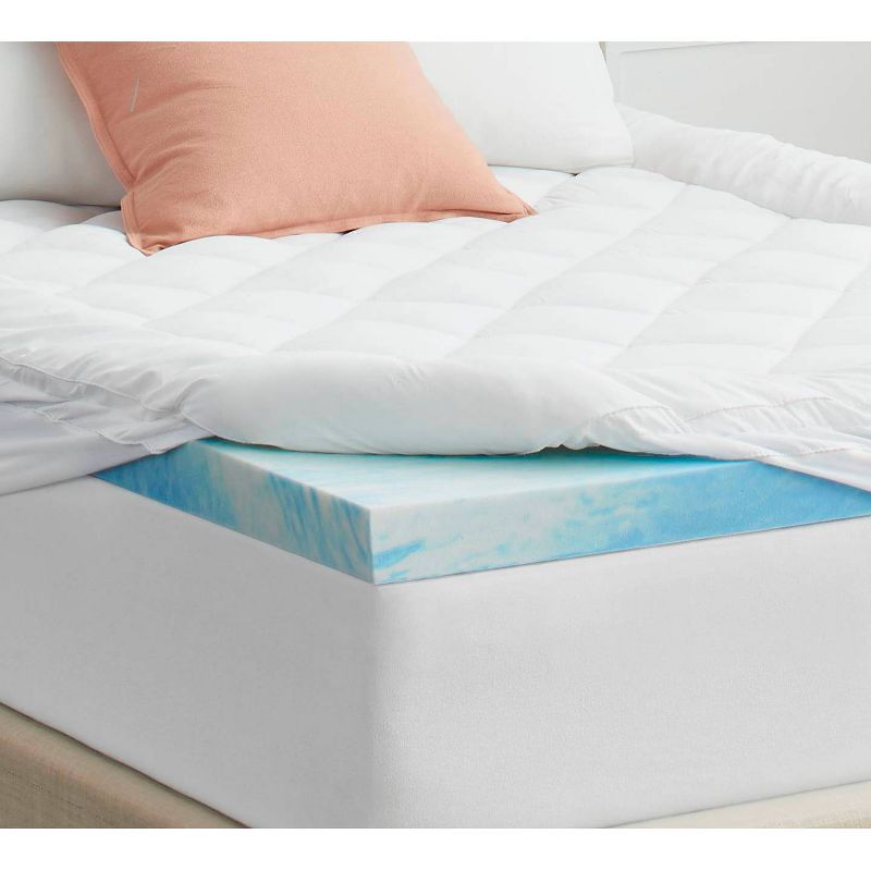 Sealy SealyChill 4" Memory Foam Mattress Topper with Cover, 1 of 9