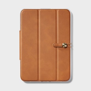 Apple iPad Mini Folio Faux Leather Case - heyday™ Brown - 1 of 4