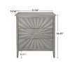 Modern Pine Legs 3 Drawer Storage Cabinet,Farmhouse Entryway Cabinet with 3 Drawers,Wooden Living Room Bedroom Nightstand Dresser-Coolbibila - 4 of 4