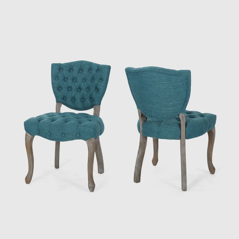 Set of 2 Crosswind Tufted Dining Chair - Christopher Knight Home, 1 of 7