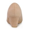 Allegra K Women's Pointy Toe Slip on Wedge Heel Pumps - 3 of 4