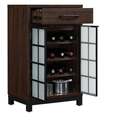 Twin Star Home Uptown Loft Accent Cabinet in Espresso