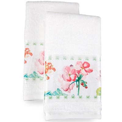 The Lakeside Collection Spring Fever Bathroom Collection - Set of 2 Hand Towels