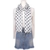INSPIRE CHIC Women's 1950s Polka Dots Chiffon Retro Lightweight Soft Sheer Long Scarves for All Season 1Pc - 2 of 4