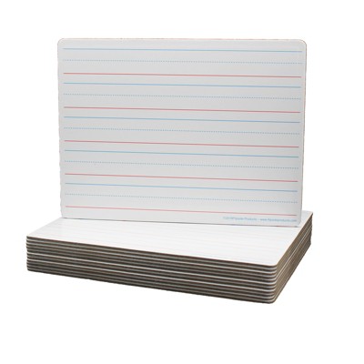 Flipside Products Two-sided (red & Blue Ruled/blank) Dry Erase Board, 9 ...