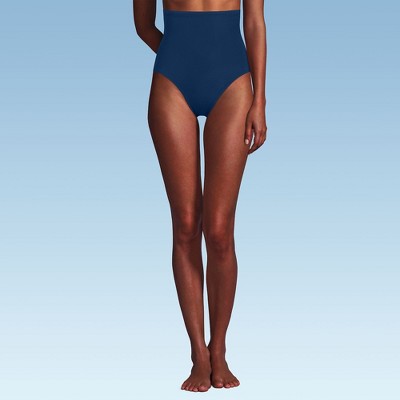 Lands' End Women's Slender Separates Ultra High Waisted Bikini Swim Bottoms