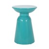 CAVINAS Modern Iron Outdoor Patio Side Table with Flared Design, Outdoor Accent Tables with Circular Top, Modern Outdoor End Table for Patio - 4 of 4
