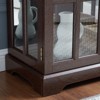 NicBex Bookcases for Living Room 4-tier 31.5" W Glass Display Cabinet Storage Bookcase Collectors Showcase with Flip-up Glass Doors for Office - 2 of 4
