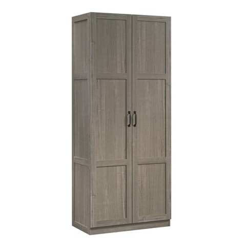 Bin Storage Cabinet With 3 Half-Width Shelves