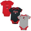 NCAA Georgia Bulldogs Infant Toddler Boys' 3pk Bodysuit - 3-6M - 4 of 4