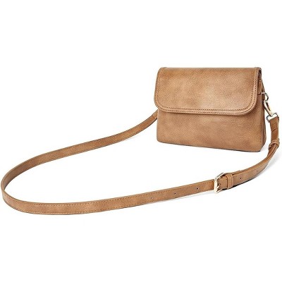 Small Crossbody Bags for Women, Vegan Leather Cell Phone Purse, Mini Travel Purse with Adjustable Strap