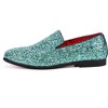 Santimon Mens Glitter Loafers Slip-On Dress Shoes – Sparkly Tuxedo & Suit Shoes for Weddings, Parties, and Formal Events - 2 of 4