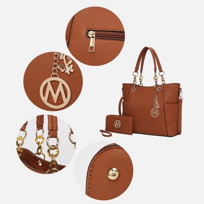 MKF Collection Tote Bag with Wallet 2-Piece Set Vegan Leather Crossbody Strap, Bonita | MKF Collection by Mia K - Navy — фото 6