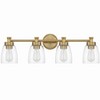 Craftmade Lighting Henning 4 - Light Vanity in  Satin Brass - 4 of 4