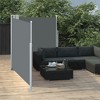 vidaXL Patio Retractable Double Side Awning 66.9 in.x236.2 in. Anthracite - 3 of 4