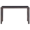 vidaXL Outdoor Furniture Set Brown Steel, Poly Rattan, Polyester, Glass - 4 of 4