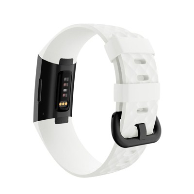 For Fitbit Charge 4 and Charge 3 bands, by Zodaca Replacement Band Straps For Fitbit Charge 4/3 Fitness Activity Tracker - White Size Small