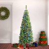 National Tree Company First Traditions 6' Pre-Lit LED Sagamore Slim Artificial Christmas Tree Multicolor Lights - 2 of 3