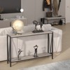 Console Table - Entryway Table with Storage, Industrial Sofa Table with V Design, 2-Tier Narrow Design for Entryway, Living Room, Hallway, Foyer - 4 of 4