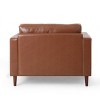 3pc Malinta Contemporary Faux Leather Tufted Sofa and Club Chair Set - Christopher Knight Home - 2 of 4