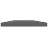 vidaXL Sleek High Gloss Gray Bookshelf Boards, 15.7"x7.9"x0.6", Engineered Wood, Set of 4 - 3 of 4