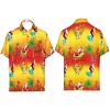 LA LEELA Men's Beach Button Down Funky Santa Claus Party Dress Shirt Holiday Ugly Christmas Tree Hawaiian Gifts Shirts for Men - 4 of 4