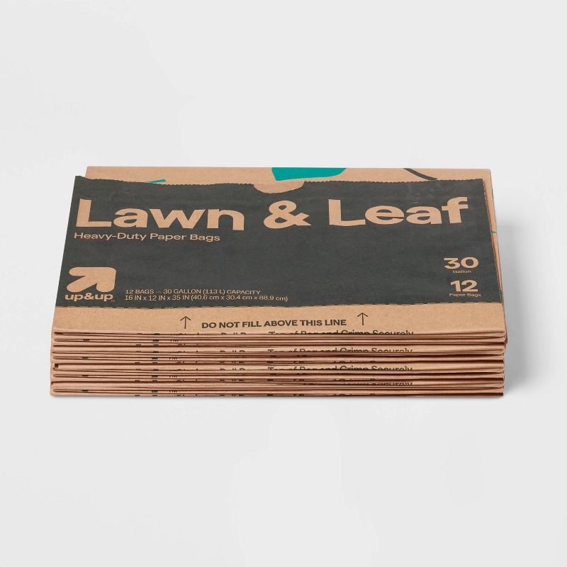Lawn and Leaf Paper Garden Refuse Bags - 12ct - up &#38; up&#8482;, 5 of 6