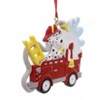 This Little Piggy 3.25 In Fire Truck W/ Dalmatian Diy Personalization Fireman Truck Tree Ornaments - 2 of 2