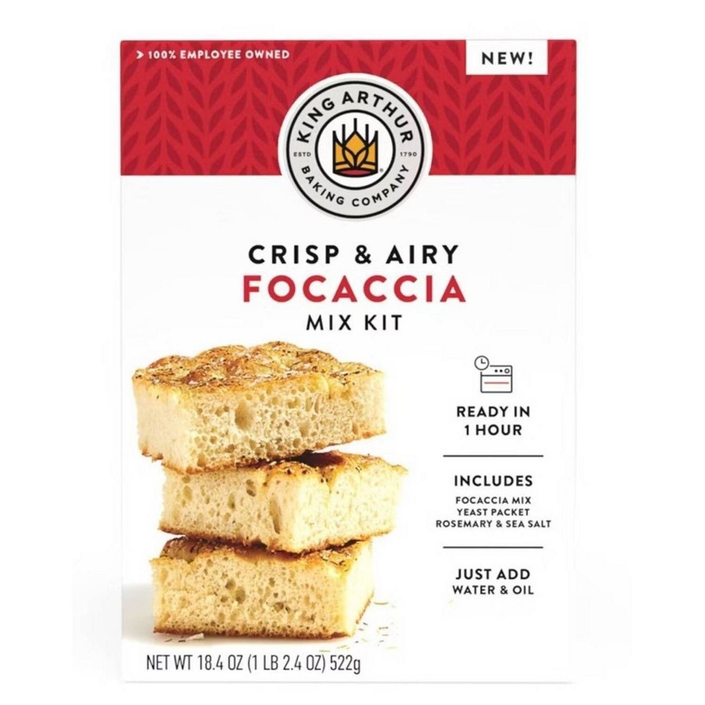 King Arthur Crisp and Airy Focaccia Mix Kit - 18.4oz