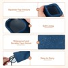 Unique Bargains Velvet Soft Squeeze Top Eyewear Bags with Cleaning Cloth 7.1" x 3.5" 3 Pcs - 3 of 4